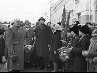 Генерал-майор Шевченко в Тихорецке в 1968 году